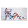 Silhouette of Color Canvas Art Clock Canvas