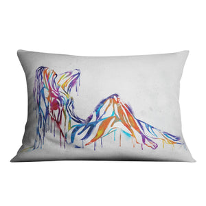 Silhouette of Color Cushion Cushion 48 x 33cm Clock Canvas