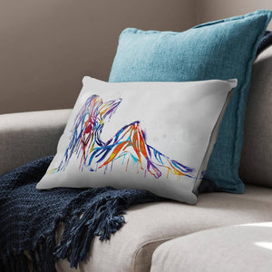 Silhouette of Color Cushion Cushion Cushion Landscape Clock Canvas