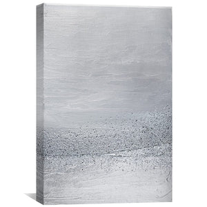 Silver Canvas Art 30 x 45cm / Unframed Canvas Print Clock Canvas