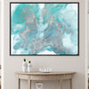 Silver Clouds Canvas Art 45 x 30cm / Unframed Canvas Print Clock Canvas