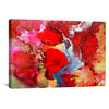 Silver Etched Poppies Canvas Art Clock Canvas