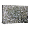 Silver Glitter Canvas Art Clock Canvas