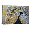 Silver Gold Bonsai Canvas Temlate Art Clock Canvas
