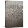 Silver Shimmer Canvas Art Clock Canvas