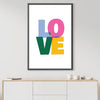 Simple Love Canvas Art Clock Canvas