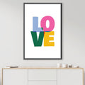 Simple Love Canvas Art Clock Canvas