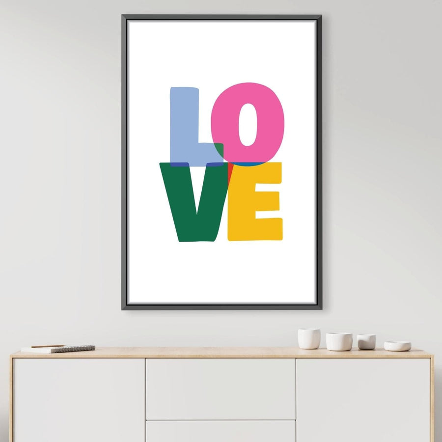 Simple Love Canvas Art Clock Canvas