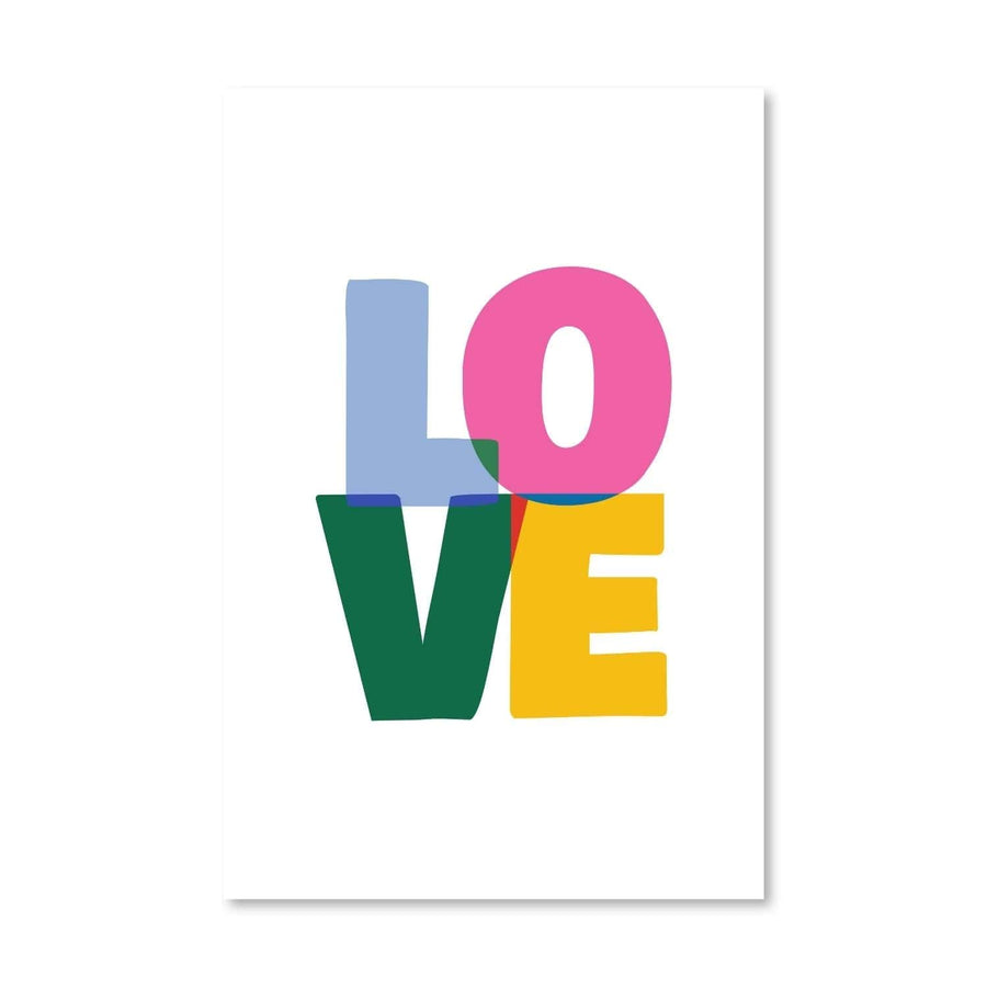 Simple Love Canvas Art Clock Canvas