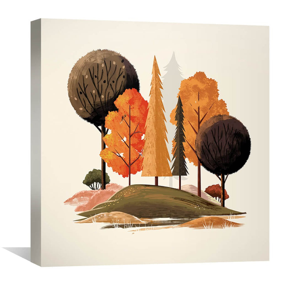 Simple Outdoors Canvas Art 30 x 30cm / Unframed Canvas Print Clock Canvas