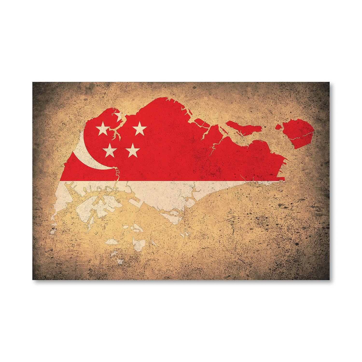 Singapore Canvas Art Clock Canvas