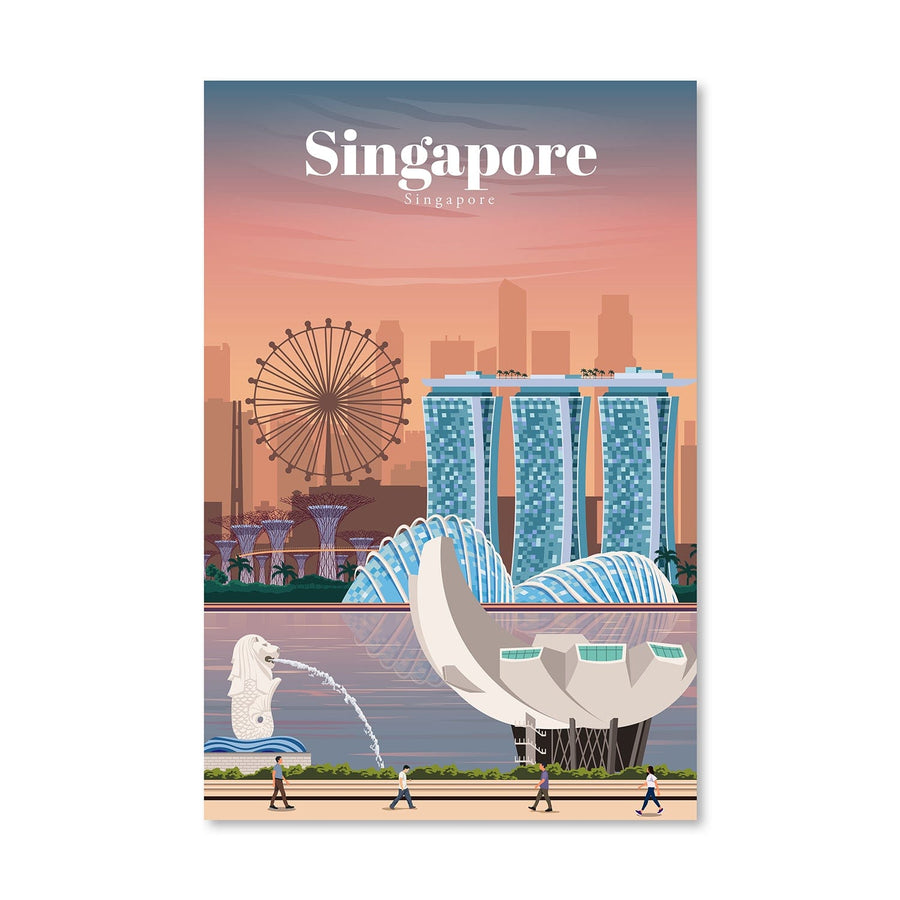 Singapore Canvas - Studio 324 Art Clock Canvas