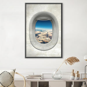 Single Plane View - Austria Canvas Art Clock Canvas