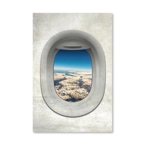 Single Plane View - Austria Canvas Art Clock Canvas