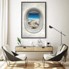 Single Plane View - Austria Clock Canvas