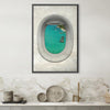 Single Plane View - Bali Canvas Art Clock Canvas