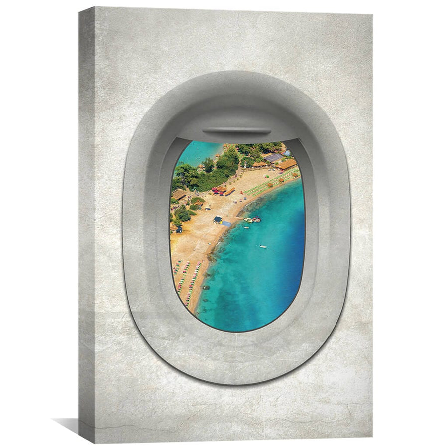 Single Plane View - Turkey Canvas Art 30 x 45cm / Unframed Canvas Print Clock Canvas