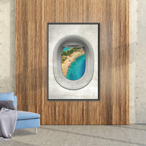 Single Plane View - Turkey Clock Canvas