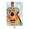 Sketched Instruments Canvas Art Clock Canvas