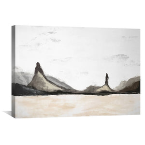 Sketched Landscape Canvas Art 45 x 30cm / Unframed Canvas Print Clock Canvas