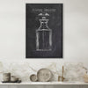 Sketched Whiskey Canvas Art Clock Canvas