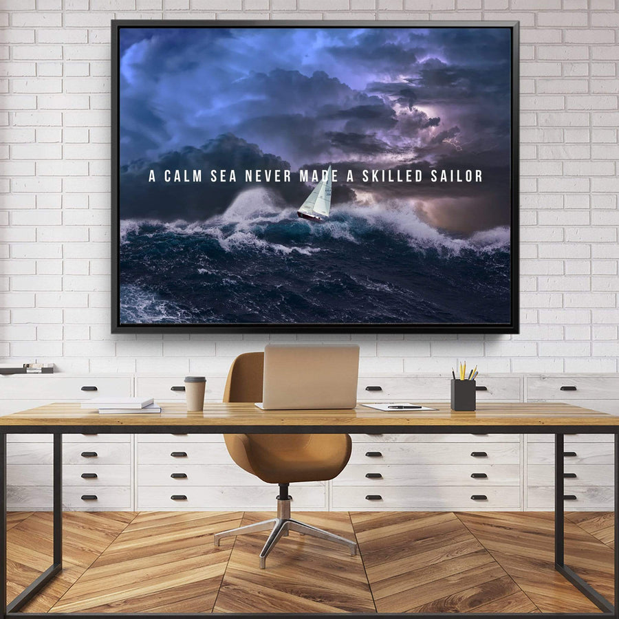 Skilled Sailor Canvas Art 30 x 45cm / Standard Gallery Wrap Clock Canvas