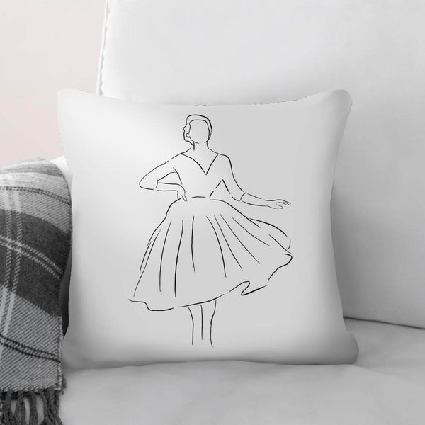 Skirts and Dresses A Cushion Cushion 45 x 45cm Clock Canvas