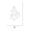 Skirts and Dresses Canvas Art A / 30 x 45cm / Unframed Canvas Print Clock Canvas