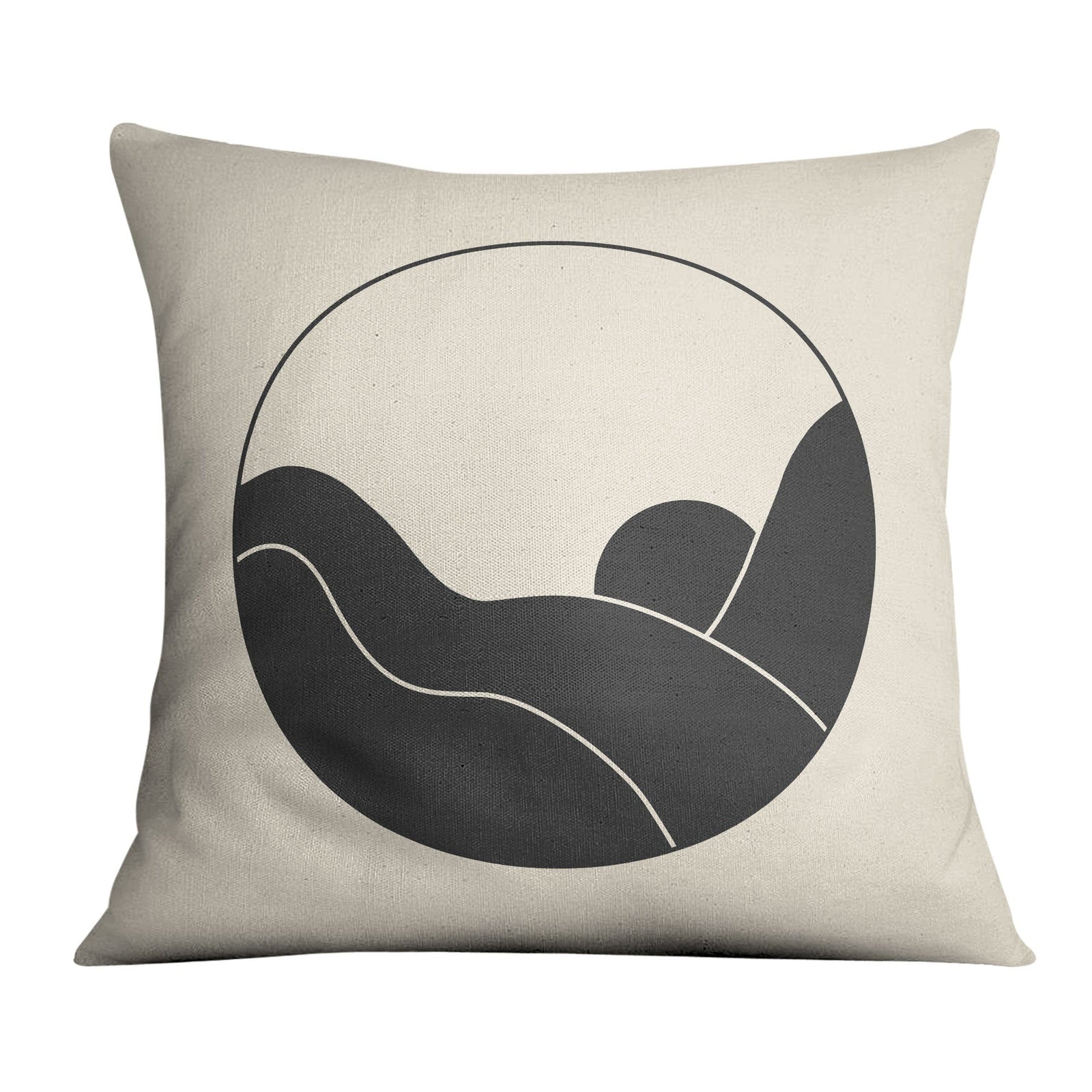 Sky Cycle B Cushion Cushion 45 x 45cm Clock Canvas