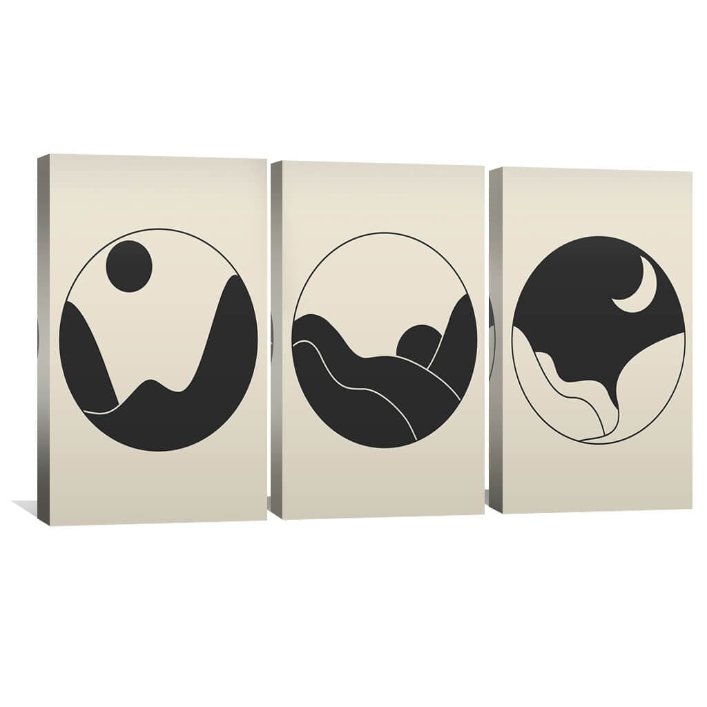 Sky Cycle Canvas Art Clock Canvas