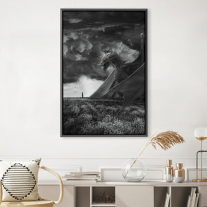 Sky Monster Canvas Art 30 x 45cm / Unframed Canvas Print Clock Canvas
