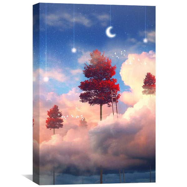 Sky Tree Canvas Art Clock Canvas