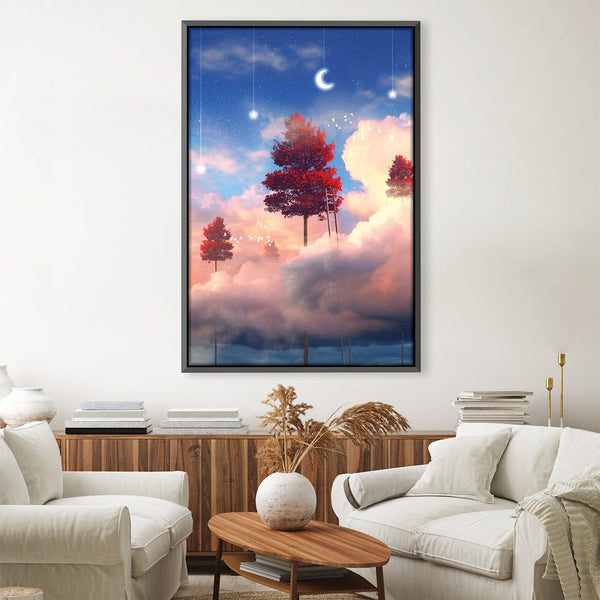 Sky Tree Canvas Art 30 x 45cm / Unframed Canvas Print Clock Canvas