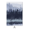 Slated Forest Canvas Art A / 40 x 50cm / Unframed Canvas Print Clock Canvas