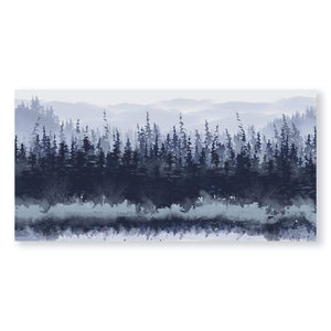 Slated Forest Canvas - Single Panel – ClockCanvas