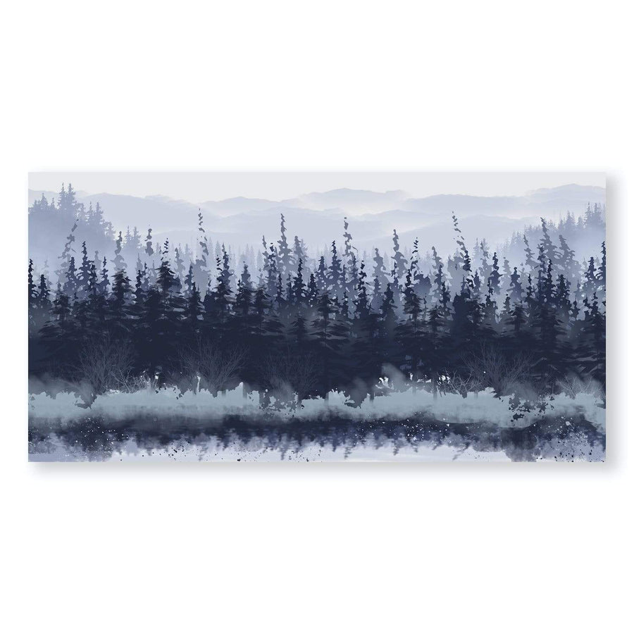 Slated Forest Canvas Art Clock Canvas