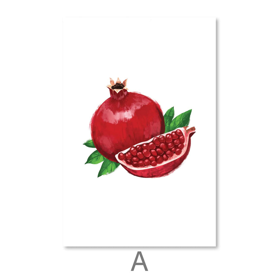 Sliced Fruit Canvas Art A / 30 x 45cm / Unframed Canvas Print Clock Canvas