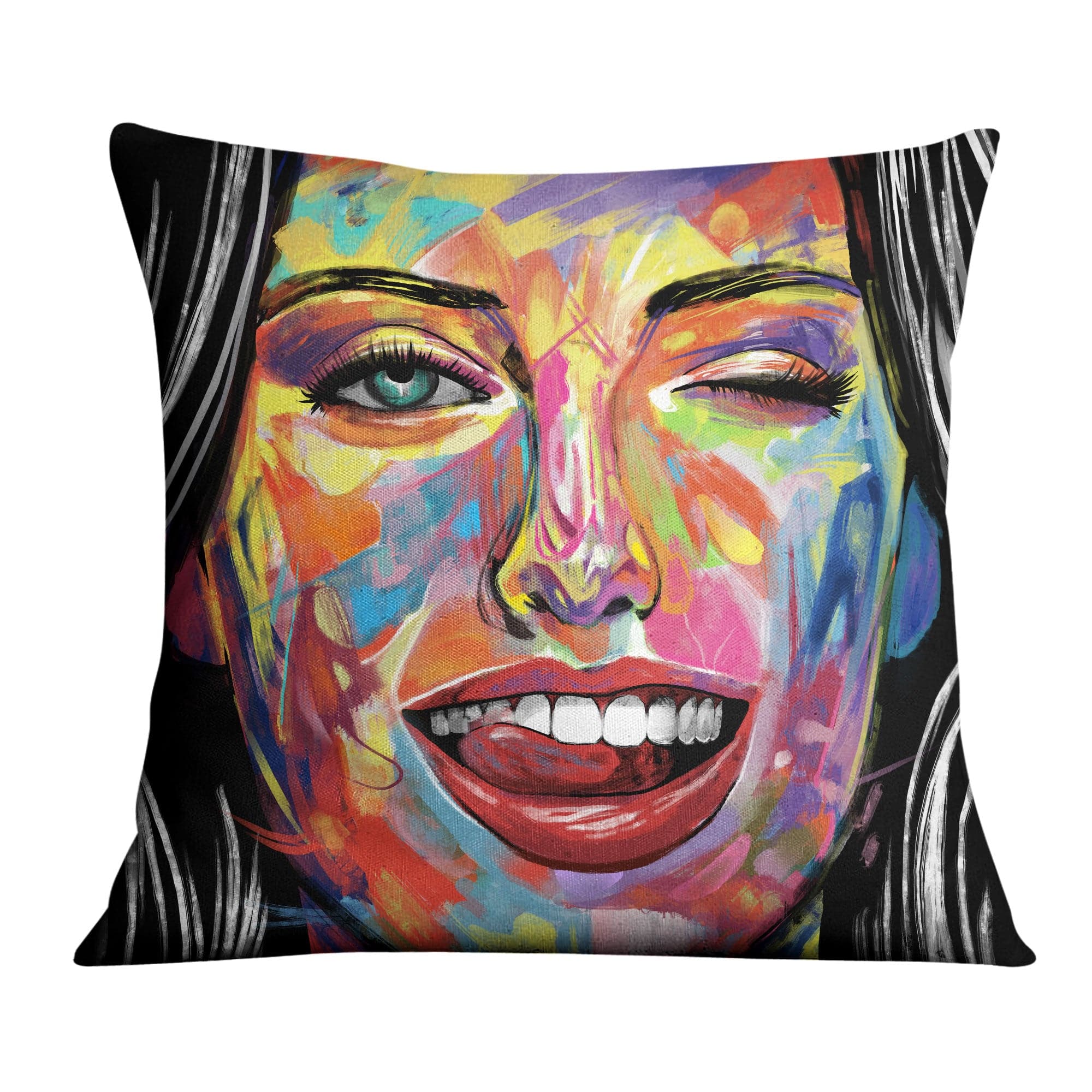 Smile and Wink Cushion 45 x 45cm product thumbnail