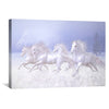 Snow Horses Canvas Art 45 x 30cm / Unframed Canvas Print Clock Canvas