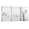 Snowdrop Flowers Canvas Art Set of 3 / 40 x 60cm / Unframed Canvas Print Clock Canvas