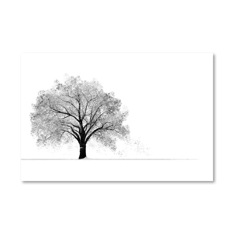 Snowy Willow Canvas Art Clock Canvas
