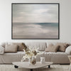Soft Horizon Landscape Short Oil Painting Oil 45 x 30cm / Oil Painting Clock Canvas