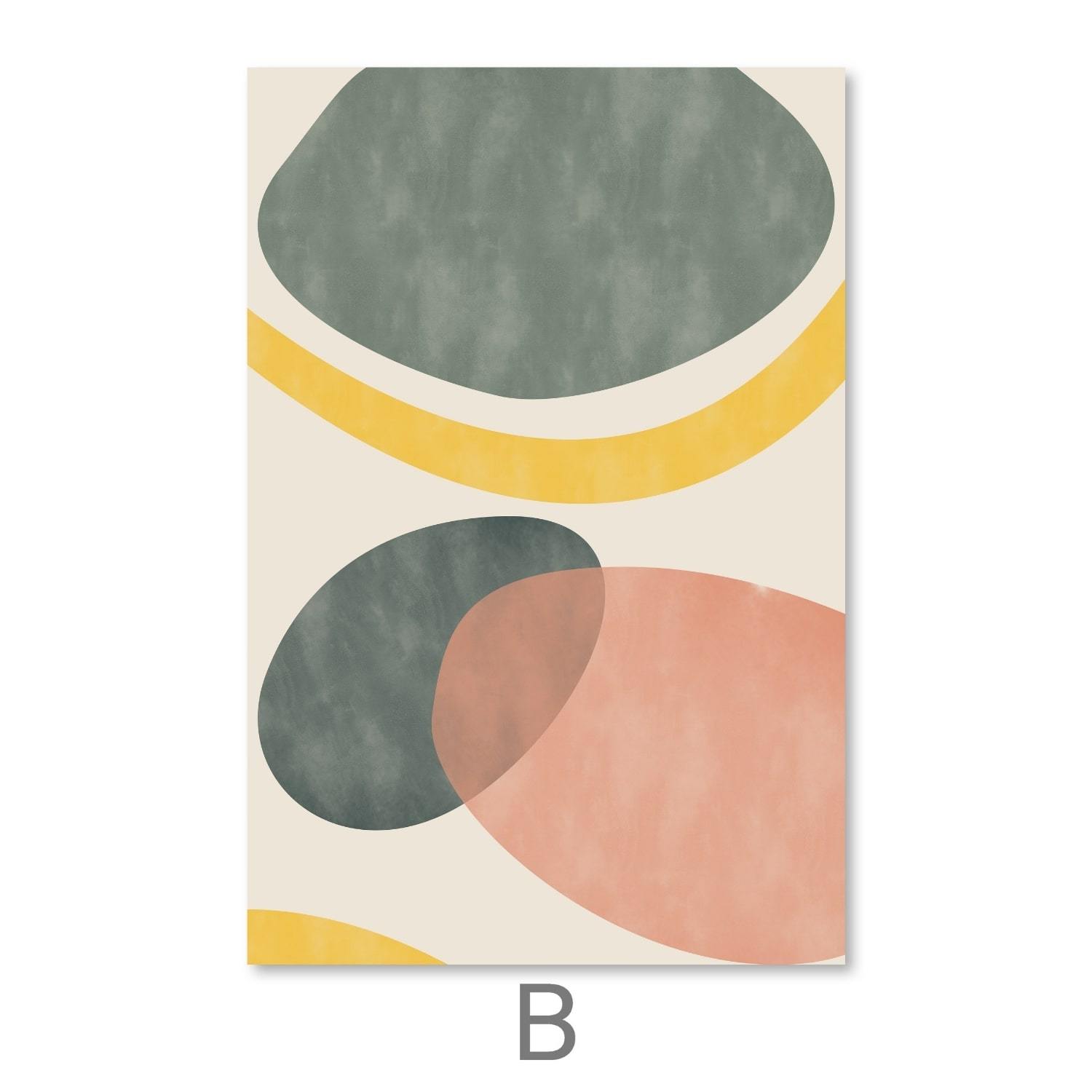 Soft Pallet Canvas Art B / 30 x 45cm / Unframed Canvas Print Clock Canvas