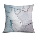 Soft Watercolor C Cushion Cushion Cushion Square Clock Canvas