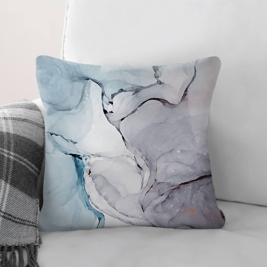 Soft Watercolor C Cushion Cushion Cushion Square Clock Canvas