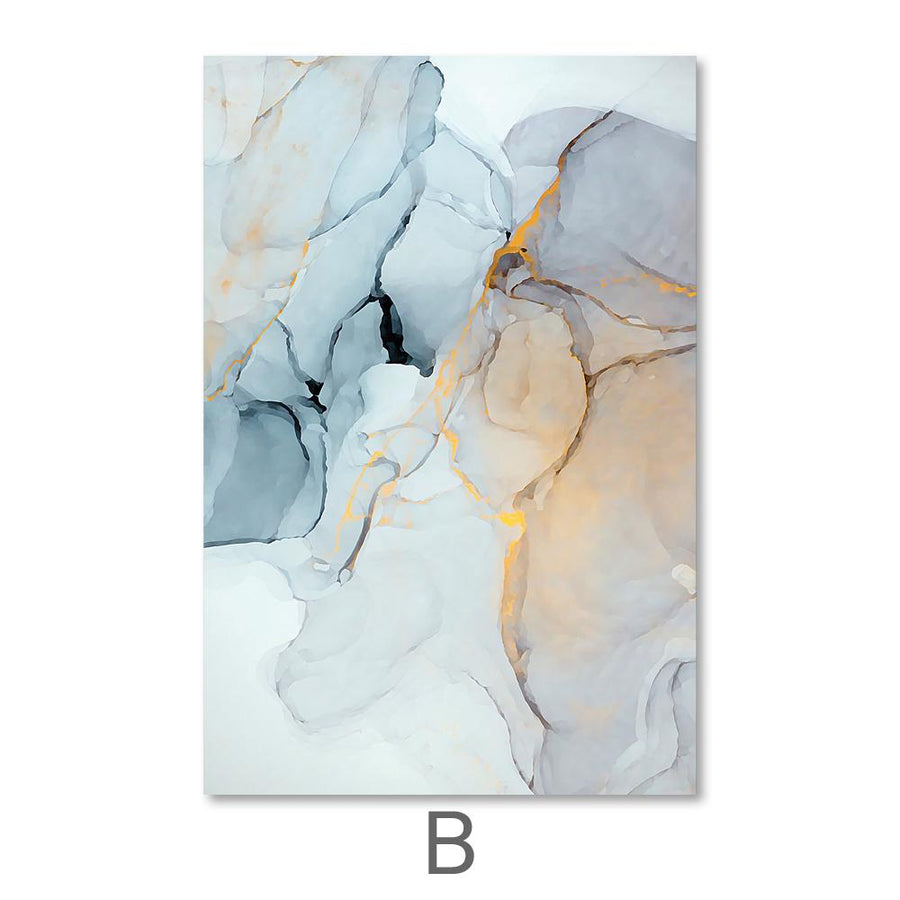 Soft Watercolor Canvas Art B / 40 x 60cm / Unframed Canvas Print Clock Canvas