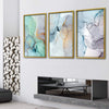 Soft Watercolor Canvas Art Clock Canvas