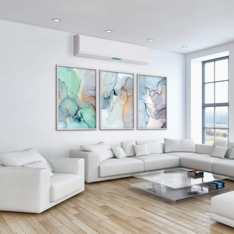 Soft Watercolor Canvas Art Clock Canvas