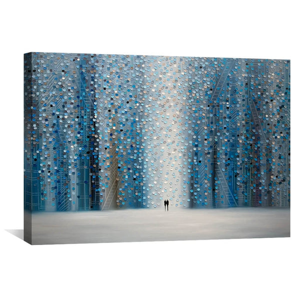 Sounds of the Rain Canvas Art 45 x 30cm / Unframed Canvas Print Clock Canvas