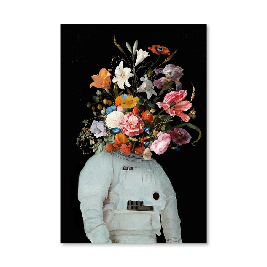 Space Bouquet Canvas Art Clock Canvas